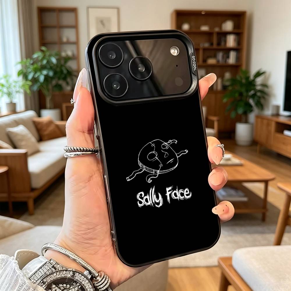 Sally Face Sal Fisher Gothic Phone Case For iPhone 17,16,15,14,13,12,11 Plus,Pro Max,XS,Colorful Silver Phone case Funda Cover
