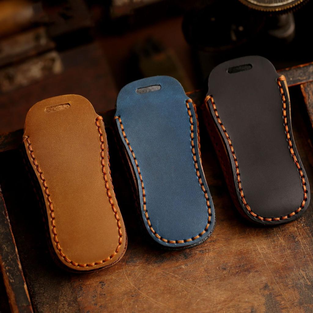 Car Key Cover for Porsche Key Cover 718 Cayenne Kaman Car Key Cover Genuine Leather