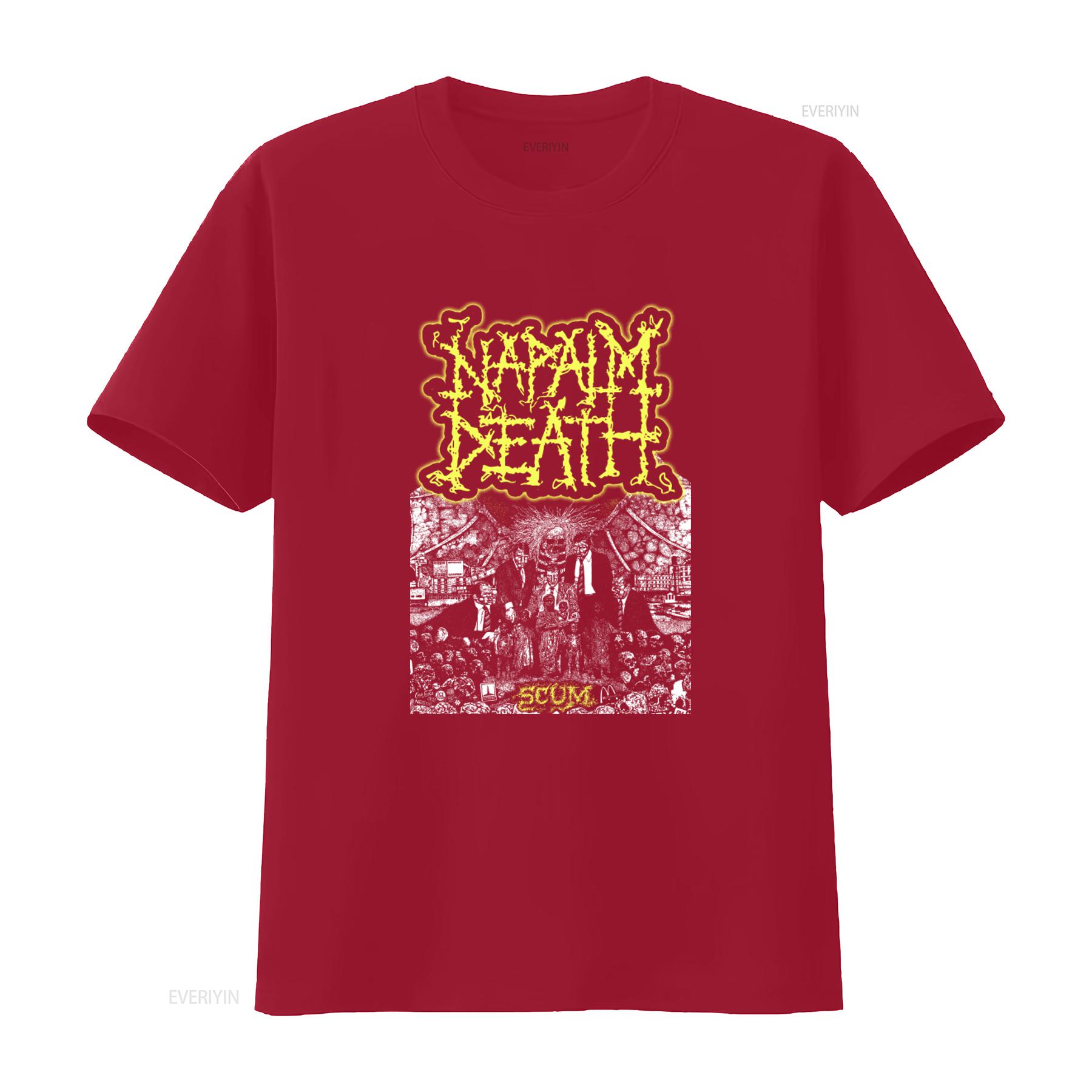 

Футболка Napalm Death Scum Черная Мерч Хэви-метал группы для фанатов винтажная Стиранная Мягкая Эластичная Универсальная Стильная S