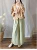 Spring/Summer Cotton Linen Jacquard Cardigan - Loose, Slim, Bat Sleeve, Sun Protection Long Sleeve Shirt