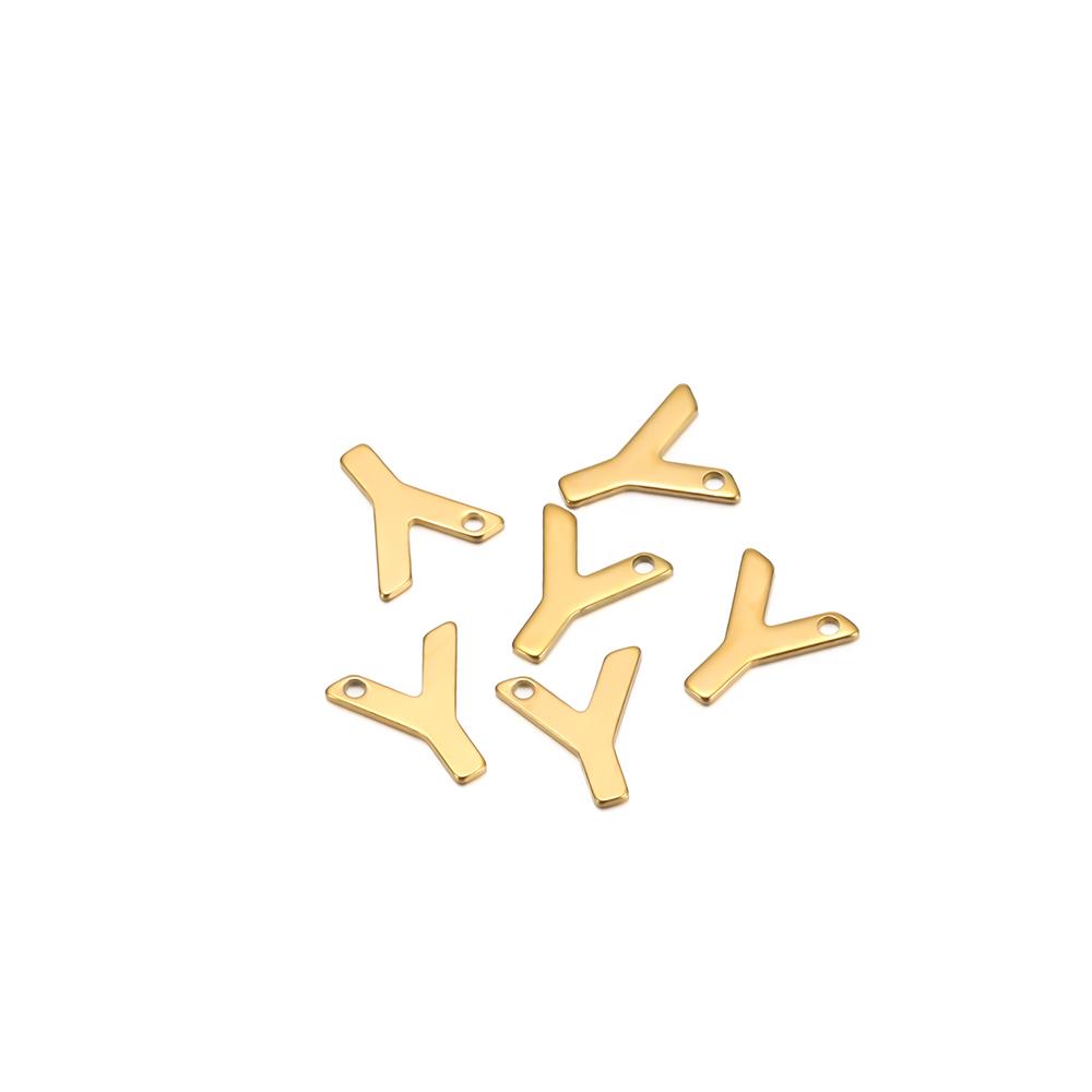 30pcs Stainless Steel Gold Color A-Z 26 Letter Pendant Alphabet Charms Pendant for DIY Jewelry Making Earrings Bracelet Necklace
