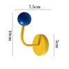 1/3Pcs Punch-Free Refrigerator Door Colour Hooks Self Adhesive Sticky Seamless Magnetic Suction Wall Hooks for Bathroom &kitchen