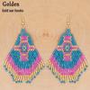Bohemian Retro Hand-Woven Tassel Earrings