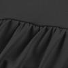 Women's Large Size Casual Color V-neck Buttoned Waist And Large Hem Stitching Long-sleeved Loose T-shirt Top