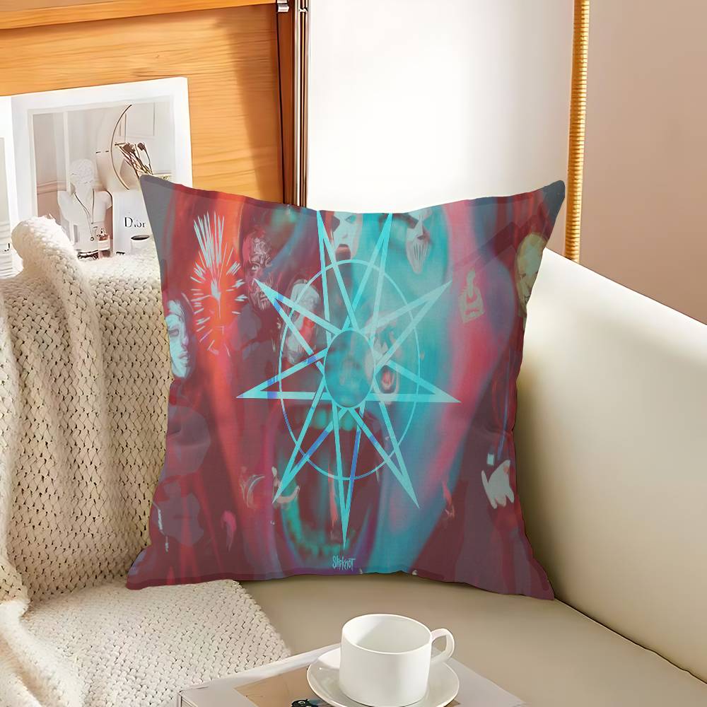Band S_SlipknotS Pillow Anime Pillow Sofa Bed Head Pillow Cover Cushion Cover 45x45 cm Fashion