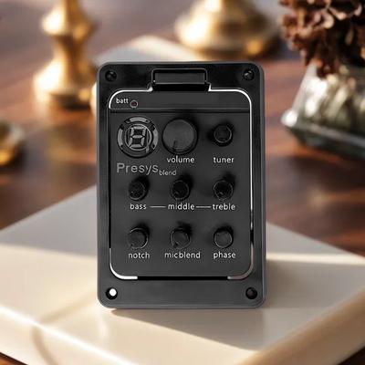 Plastic 301 Guitar Pickup with Tuner Presys Guitar Preamp EQ Equalizer Guitar Tuner Guitar Soundhole EQ Parts Accessories