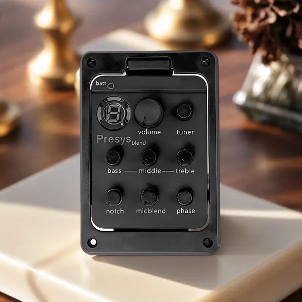 Plastic 301 Guitar Pickup with Tuner Presys Guitar Preamp EQ Equalizer Guitar Tuner Guitar Soundhole EQ Parts Accessories