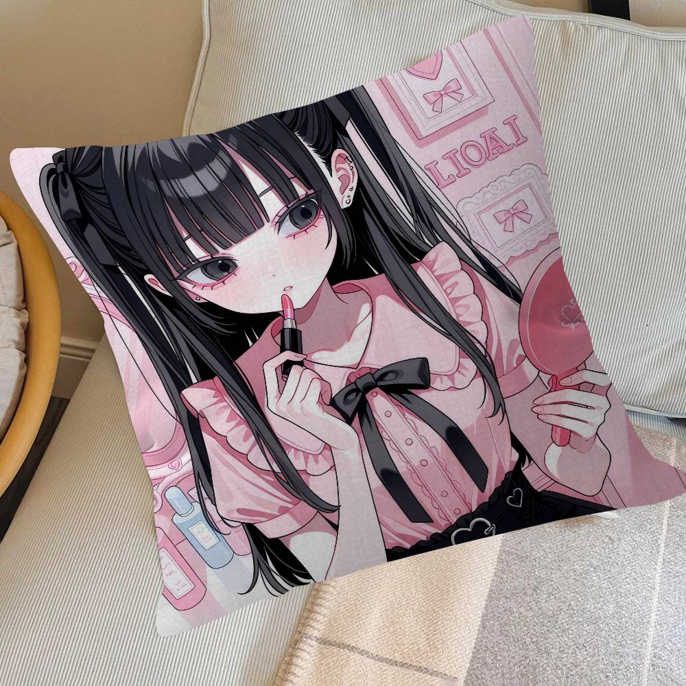 Anime Jirai Kei Desen Animat Design Frunză de Arțar Husa Pernă Decor Recoltă Fericită de Toamnă Decor de Sărbătoare Husa Pernă