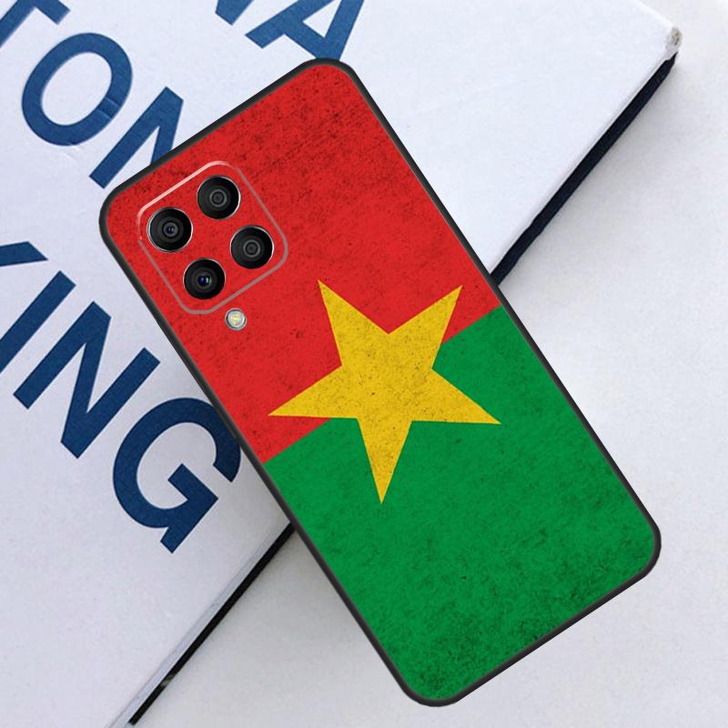 Burkina Faso Flagge Für Samsung Galaxy M35 M55 M14 M34 M54 M11 M21 M31 M13 M33 M53 M15 M12 M32 M52 M06 M16 Hülle