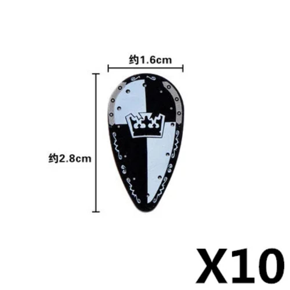 MOC Blocuri de Construcții Militare Figurine Soldați Medievali Accesorii Arme Leu Roșu Vultur Negru Cavaler Armură Scut Mini Cărămizi