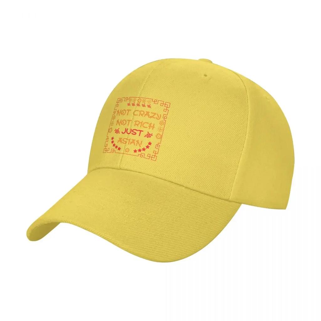 Not Crazy Not Rich Just Asian Baseball Cap Funny hats Thermal Visor cute Women's 2025 Unisex's