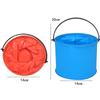 2Pcs Children's Outdoor Beach Toy Bucket Portable Folding Retractable Bucket Beach Playing Water Digging Sand Fishing Tool