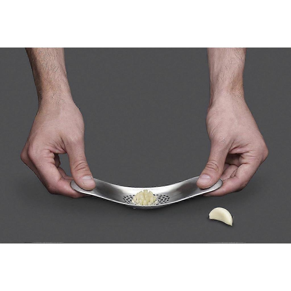 Stainless Steel Garlic Rocker Crusher Mincer Press, Dishwasher Safe