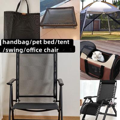 15 Färger Hållbart Teslin Nätduk PVC Andningsbar Strand Solstol Gunga Fåtölj Kontorsstol DIY Material Husdjurssäng Hängmatta