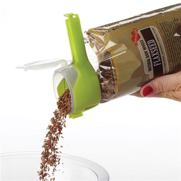 Sealing Pour Bag Food Storage Sealing Clip Sealing Food Clip Effect Clamp With Large Drain Nozzle For Food Storage Kitchen Tools