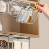 Průhledný kosmetický úložný box pro uložení toaletních potřeb, odličovacích tamponků, rtěnek, vatových tyčinek a koupelnových potřeb