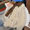 Short Faux Fur Coat Women Korean Style Thick Warm Loose Fit Winter Jacket Casual Fur Outerwear