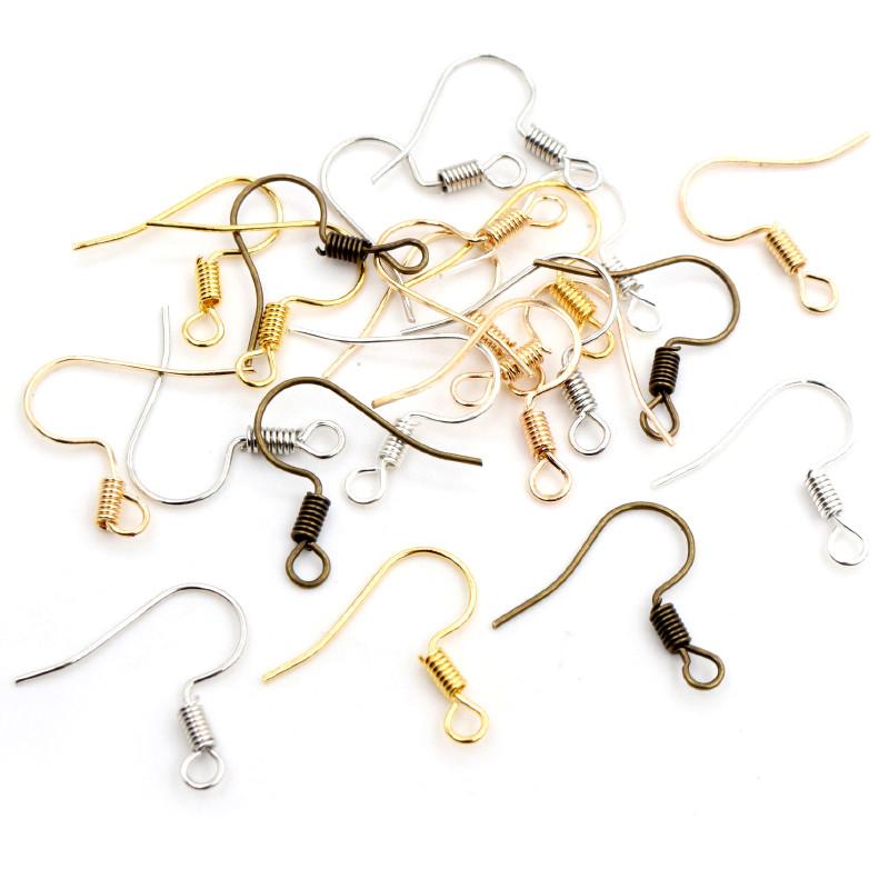 20x17mm 100pcs/lot DIY Earring Findings Earrings Clasps Hooks Fittings DIY Jewelry Making Accessories Iron Hook Earwire Jewelry