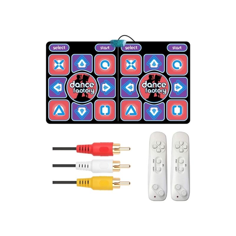 Music & Dance Mat,Two-Person Interactive Mat with TVset, computer, motion sensing game, controller and controller