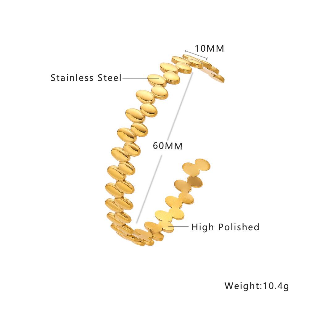 European and American Retro Gold Bracelet Irregular, Bracelet C-shaped Opening, Adjustable Bracelet Women