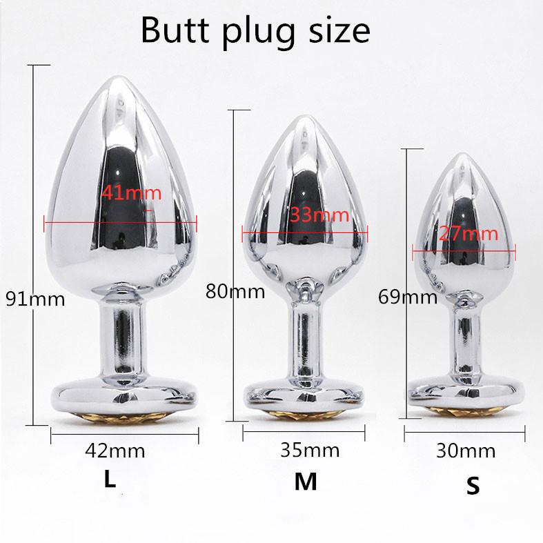 S M L Szie Metal Anal Plug Simulation Fox Tail Erotic Anus Sex Toys For Woman Men Dildo for Anal Butt Plug Adult Accessories