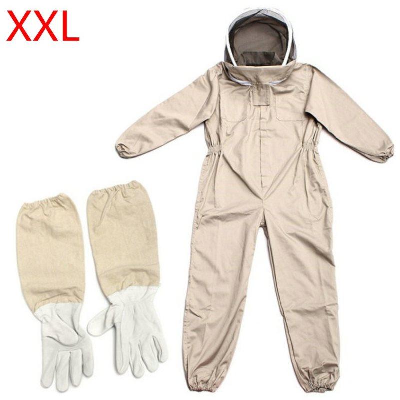 1Set Professional Ventilated Full Body Beekeeping Bee Keeping Suit With Gloves