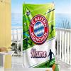 Bayern Munich Soccer Jersey Customized Name Beach Towel Super Soft & Absorbent Suitable for Swimming Gym Camping Yoga Vacation