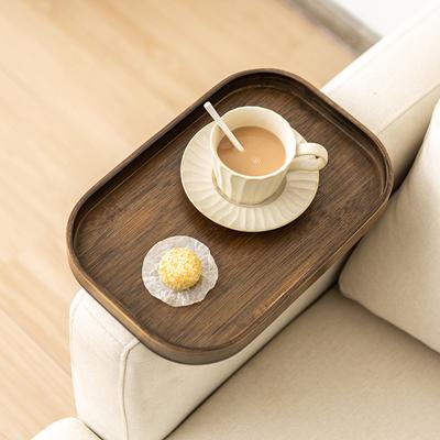 Sofa Armrest Table, Sofa Armrest Tray Table, Portable Table, Tv Table And Small Side Table Foldable Clip-On Sofa Tray