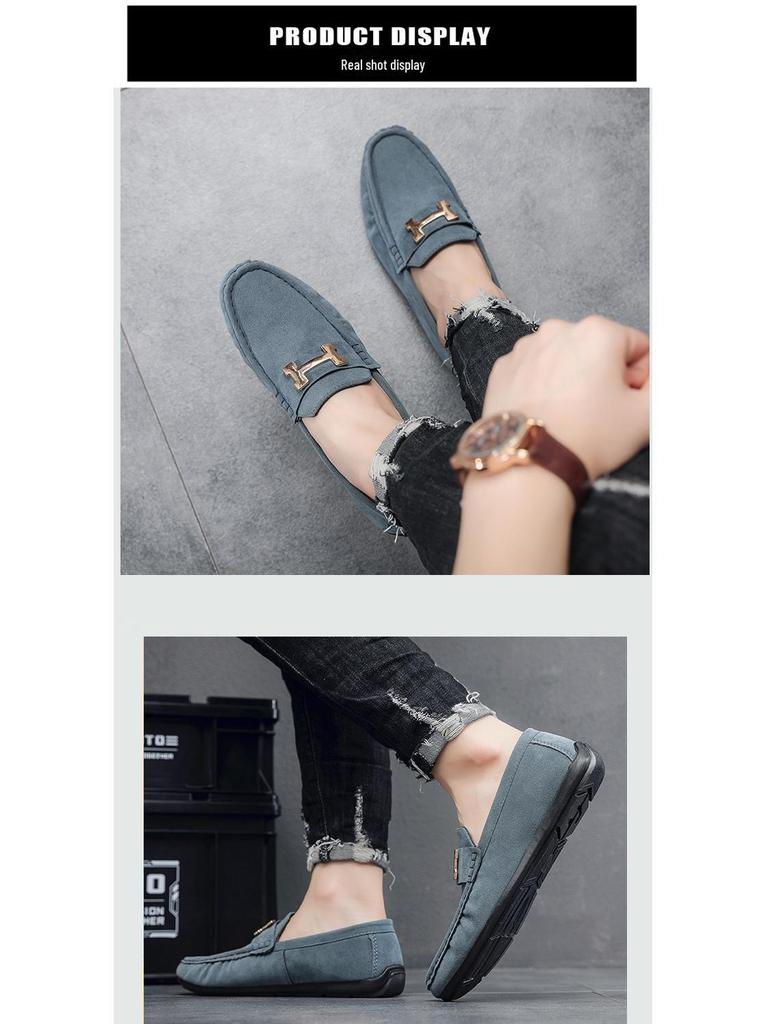 Men's Korean-Style Breathable Slip-On Casual Shoes