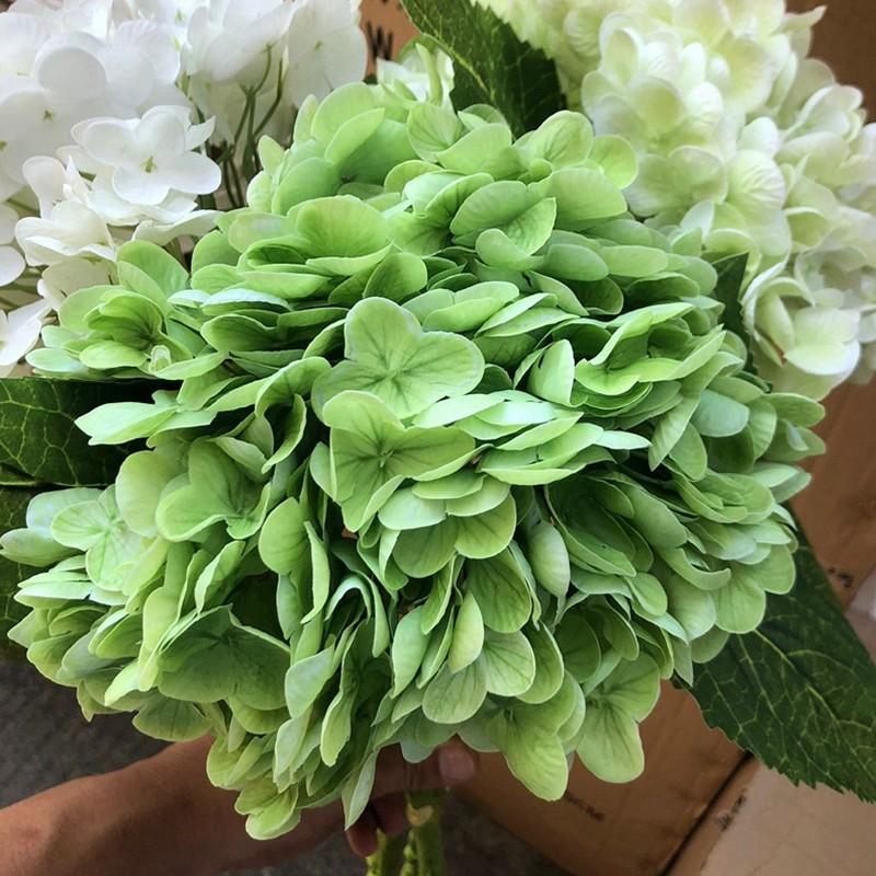 Moisturizing Large Hydrangea Hotel Decoration Flower Arrangement Wedding Arrangement Fake Flower Wholesale Film Hydrangea