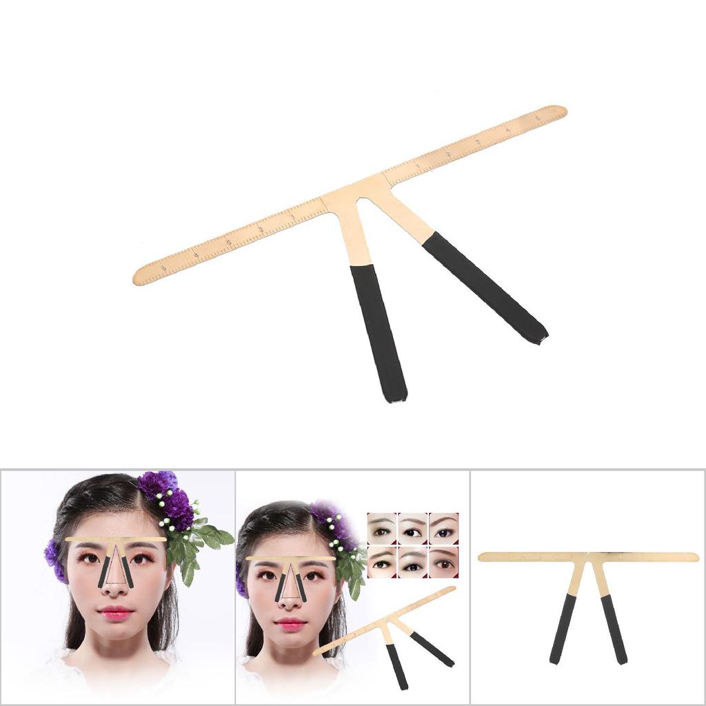 Permanent Eyebrow Makeup Ruler Reusable Tattoo Shaping Measure Tool Purple