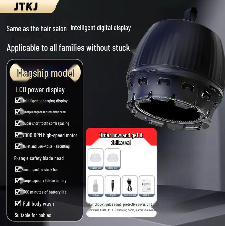 

Чоловіча електрична машинка для стрижки волосся та гоління - Миється, для використання по всьому тілу