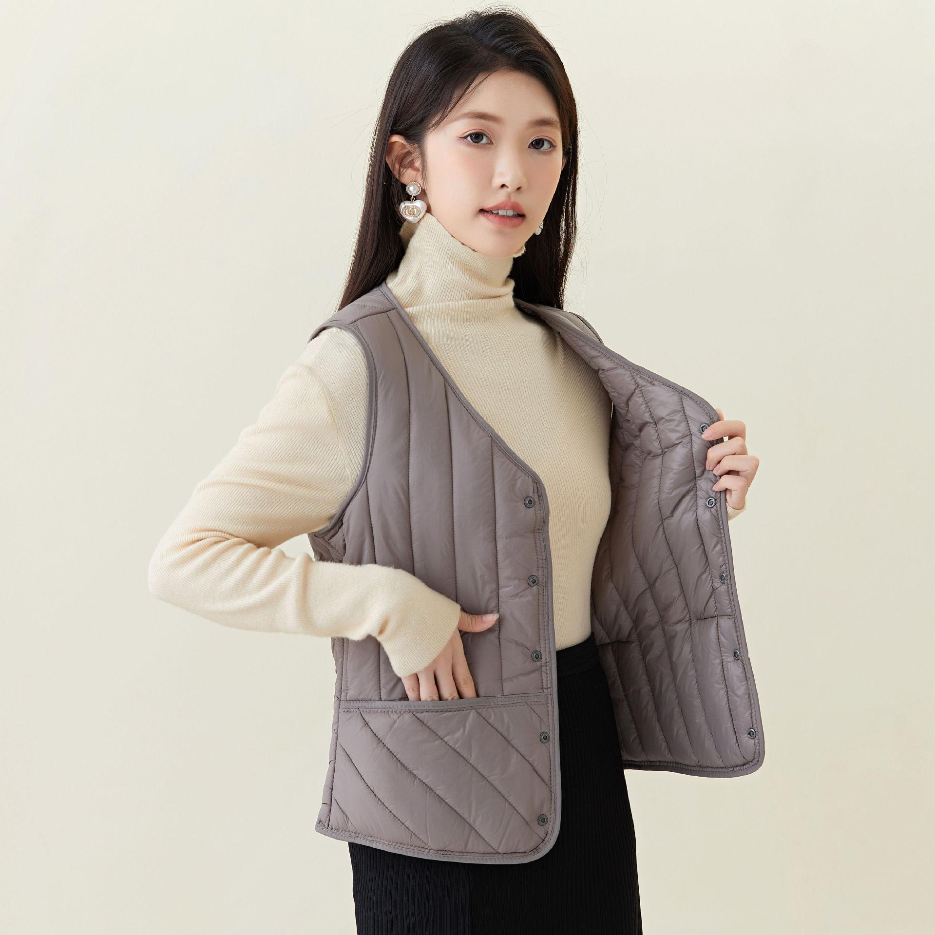 

Женские зимние пуховые хлопковые подбитые зимние легкие двухсторонние теплые студенческие домашние женские хлопковые жилеты модные и теплые 3XL