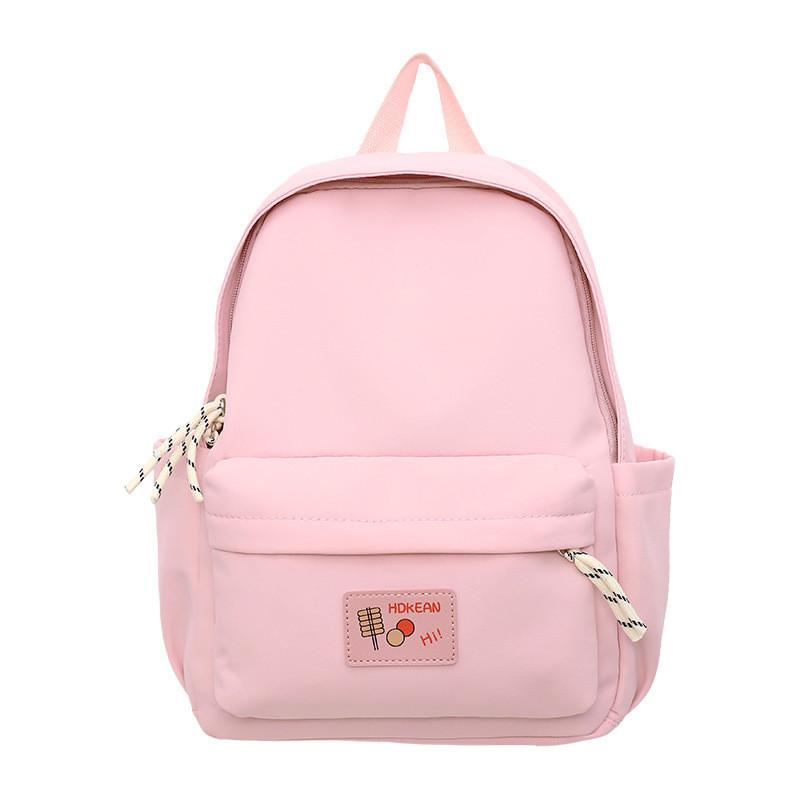 Practical Nylon College Backpack For Girls And Boys With Compact Design And Soft Straps