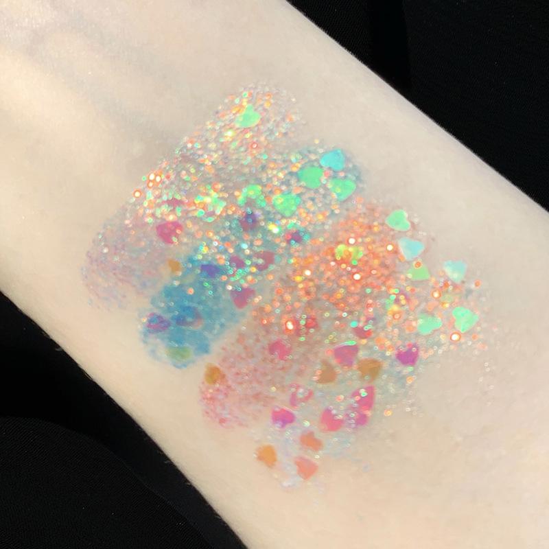 Pearlescent Eyeshadow Pallet Glitter Body Face Art Loose Sequins Diamond Jewels Rhinestones Makeup Waterproof Shimmer Party