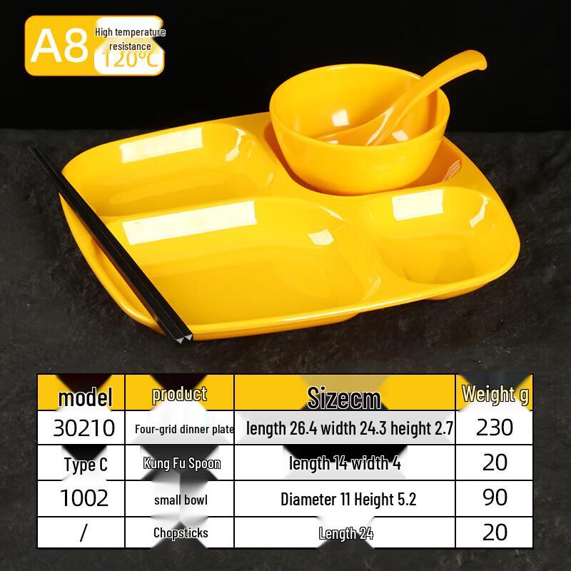 Commercial Melamine Compartment Dining Plate