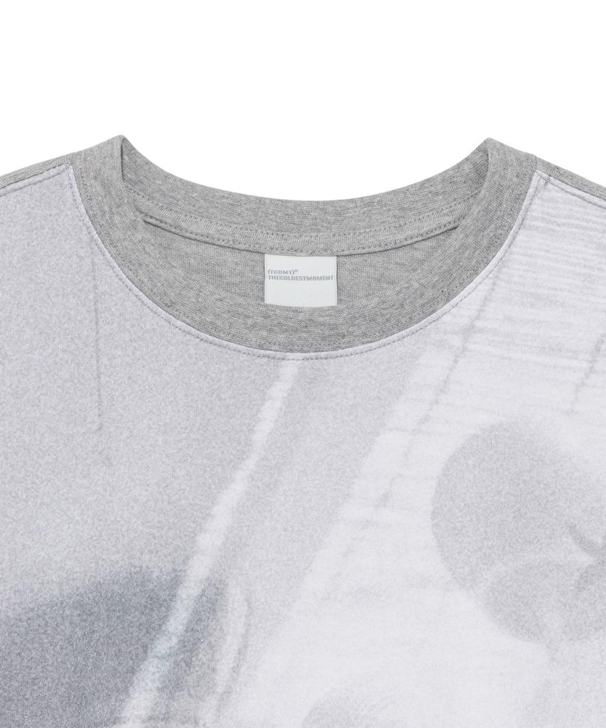 THE COLDEST MOMENT (W) Tcm Print Crop T (Melange Gray)