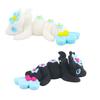 3D Printed Mini Flower Dragon Model, Creative Multi-Color Cute Sculpture Desktop Decoration, Collectible Gift