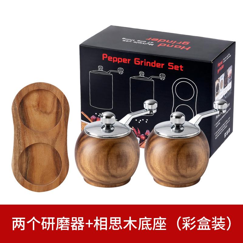 Mini Hand Crank Ceramic Core Pepper Grinder Ball Salt Spice Mill Kitchen Tool