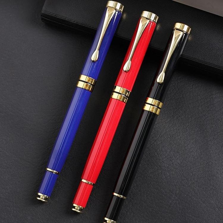 1 Piece Metal Roller Ballpoint Pen Stationery Ball Point Pen Cute Pens Office Accessories