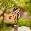 Vogelstatue Gartendekorationen Metall-Gartenvogel Hofdekorationen Outdoor-Vogelskulptur Rasen Metall-Gartenschmuck