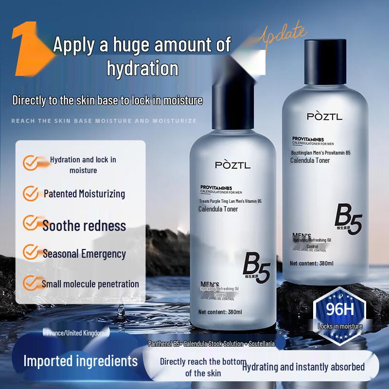 POZTL Men s B5 Calendula Hydrating & Oil Control Toner