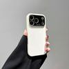 Suitable IPhone 17 Promax Phone Case Large Viewing Window Plain Leather Apple 16 Minimalist Protective High-end Feel