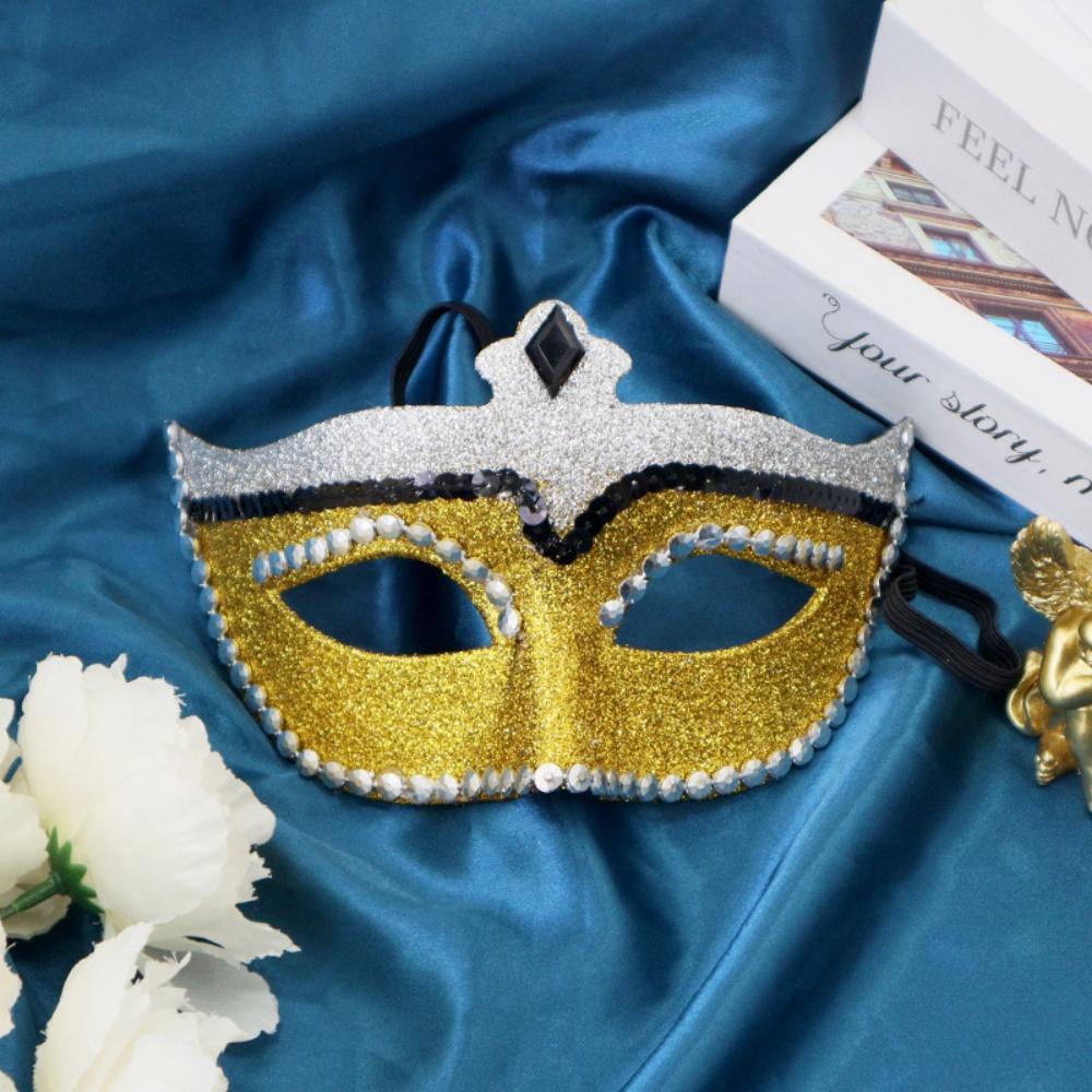 Halloween Masquerade Mask Colorful Party Dance Mask Half Face Mask Plastic For Photo Shoots Festivals Cosplay Events