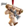 Holiday Cash Present Decoration Big Foot Money Holder for Cash 2D Acrylic Sasquatch Gift Unique Grandchildren Ornament Clear Xmas Tree Hanging Party