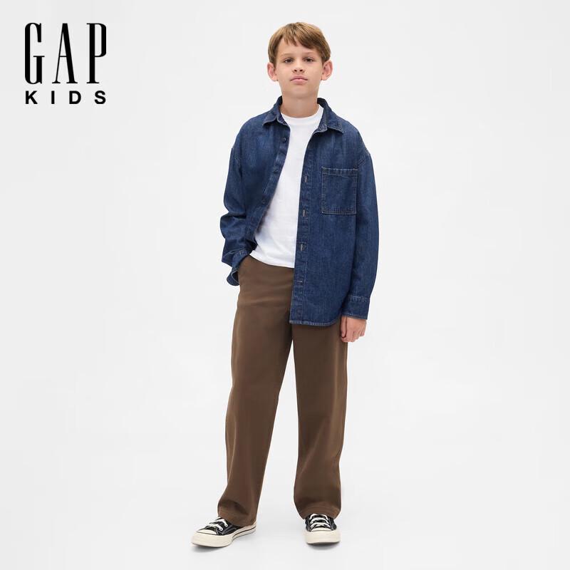 Gap Boys  Classic Chest Pocket Denim Long Sleeve Shirt M
