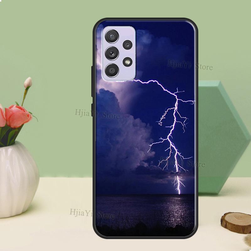 Sky Lightning Style Case For Samsung A54 A34 A24 A14 A51 A71 A12 A22 A32 A52 A72 A73 A33 A53 A13 Back Cover