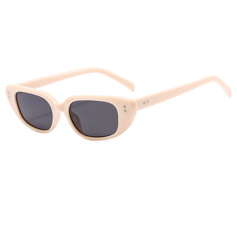 New Rice Nail Sunglasses For Women With High-end Uv Anti-personal Narrow Frame Cat Eye Sunglasses Z3355