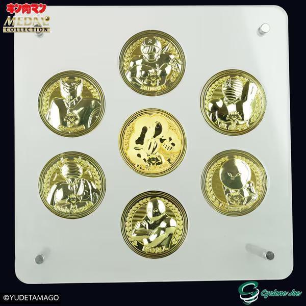 

[USED] Kinnikuman Medal Collection Acrylic Display (Gold) Seven Phantom Devil Supermen