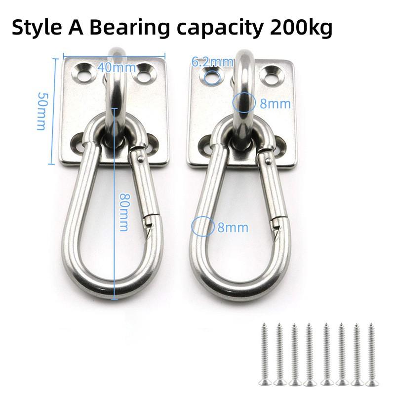 Stainless Steel Suspension Bracket Hammock Mount Ceiling Hook Anchor Hanger For Gym Training Aerial Yoga Sex Swing Hanging Kit